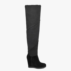 Ugg Classic Mondri OTK Women Fashion Boots Black (6382FIAET)